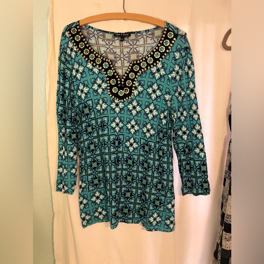 Cable & Gauge women’s size medium blouse 3/4 sleeve worn once